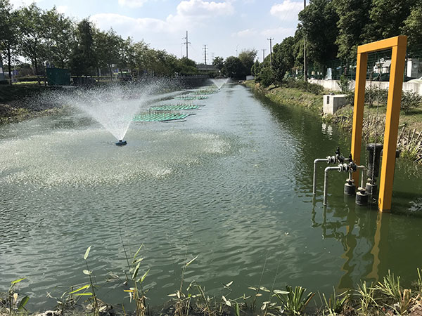 太仓龙铁沉水风机应用于昆山永平河道治理